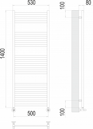 Грета П18 500х1400 Полотенцесушитель  TERMINUS Челябинск - фото 3