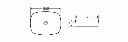 Раковина накладная Terminus Ното 505х375х135 Челябинск - фото 4