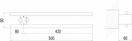 Полка Электро П2 КРУГ 500х90 NEW Челябинск - фото 3