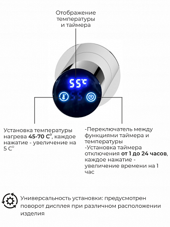 Рондо П2 350х760 электро Полотенцесушитель TERMINUS Нержавеющая сталь Челябинск - фото 5